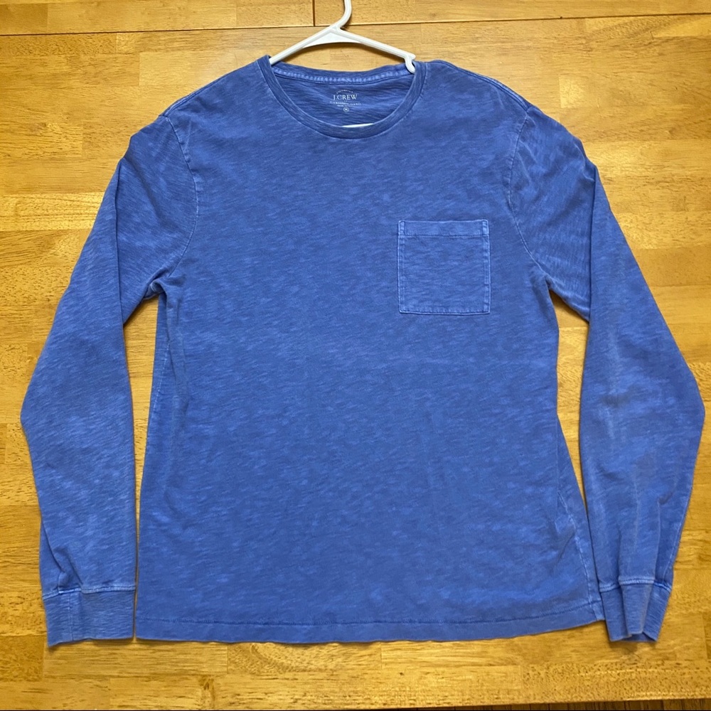 Blue Long-sleeve J Crew T-shirt